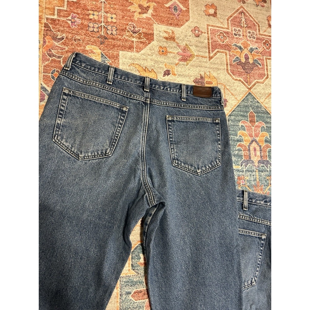 LL Bean 2 Pair Jeans Mens 38x29 Fleece Lined Double L Classic Fit Warm Winter - Picture 8 of 11